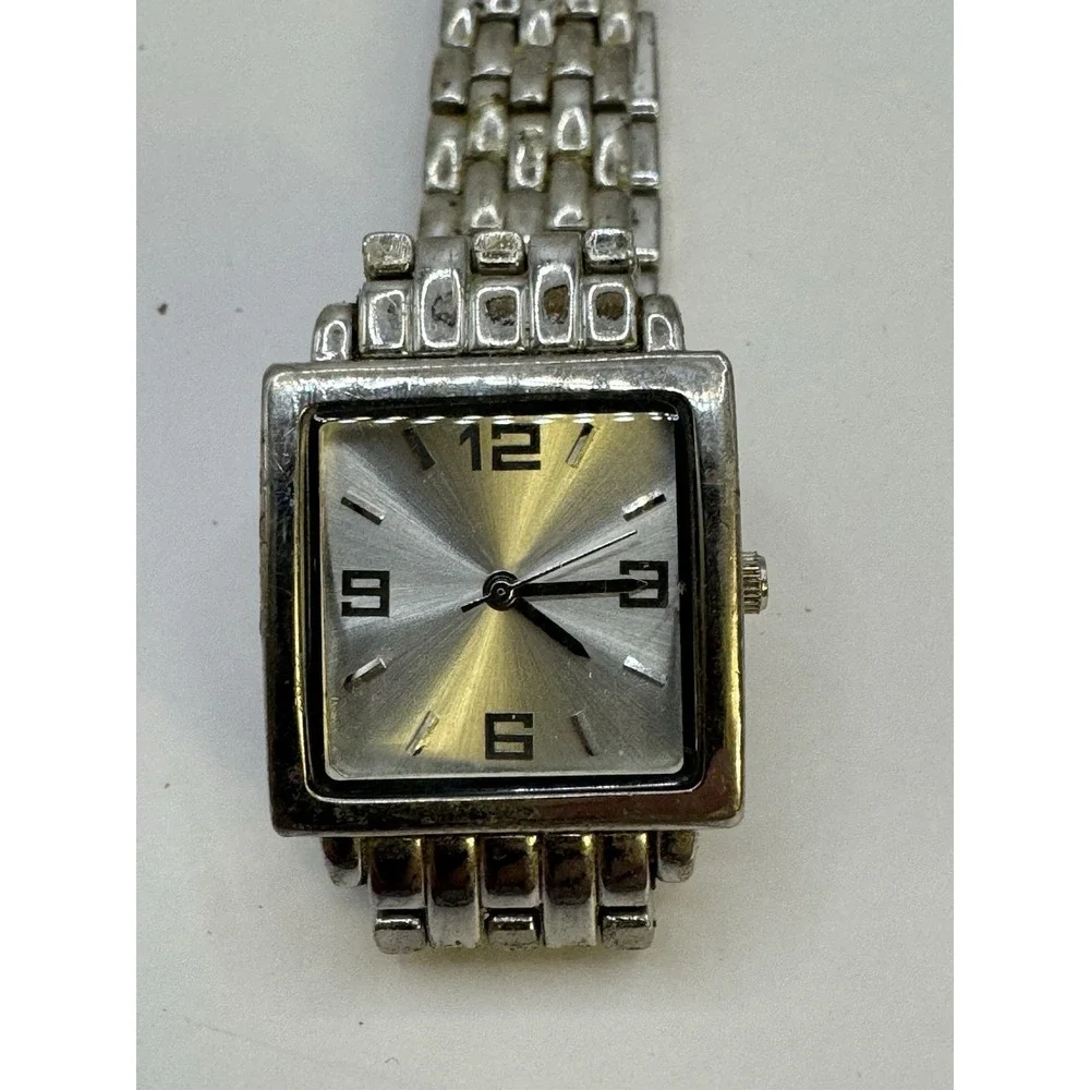Vintage Merona FMDM141 Men's‎ Watch Square Face Japan Quartz 377 Battery